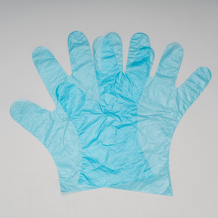 用於檢查的藍色塑料 Hdpe 手套
