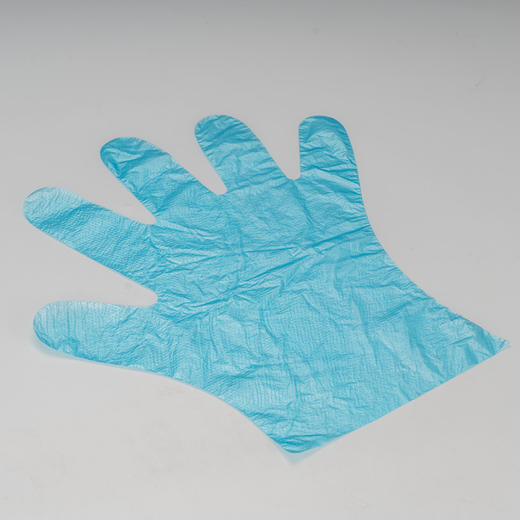 日常家用藍色一次性 Hdpe 手套