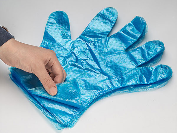 日常家用藍色一次性 Hdpe 手套